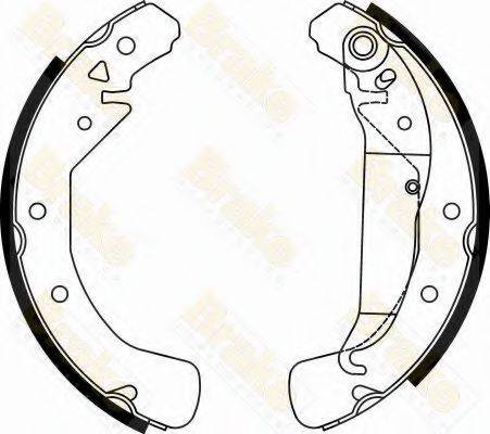 BRAKE ENGINEERING SH2497 Комплект тормозных колодок