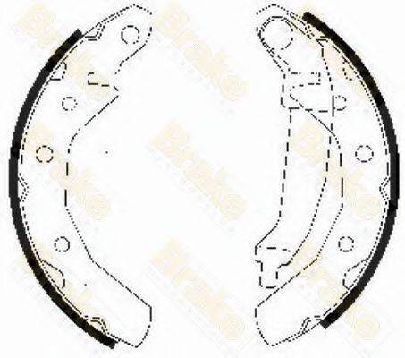 BRAKE ENGINEERING SH2510 Комплект тормозных колодок