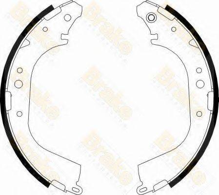 BRAKE ENGINEERING SH2522 Комплект тормозных колодок