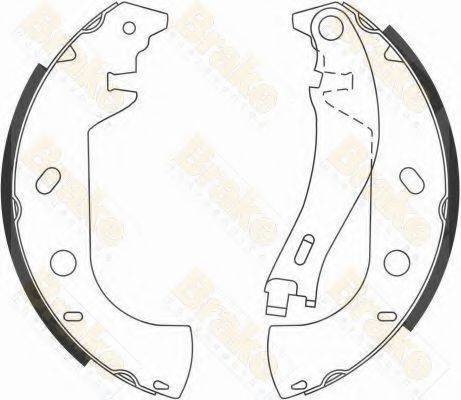 BRAKE ENGINEERING SH2535 Комплект тормозных колодок