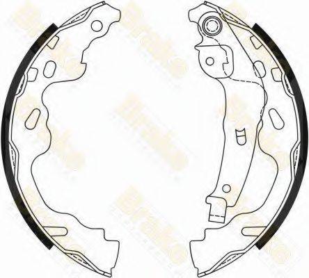 BRAKE ENGINEERING SH2546 Комплект тормозных колодок