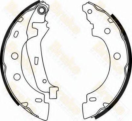 BRAKE ENGINEERING SH2547 Комплект тормозных колодок