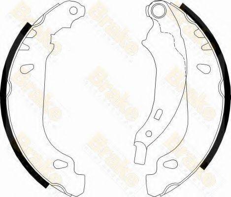 BRAKE ENGINEERING SH2548 Комплект тормозных колодок