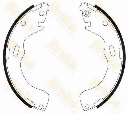 BRAKE ENGINEERING SH2551 Комплект тормозных колодок