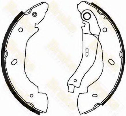 BRAKE ENGINEERING SH2553 Комплект тормозных колодок