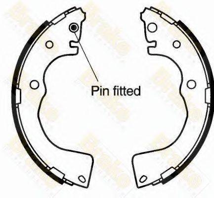 BRAKE ENGINEERING SH2563 Комплект тормозных колодок