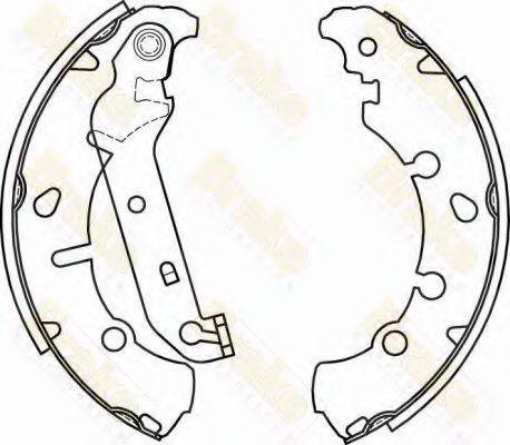 BRAKE ENGINEERING SH2582 Комплект тормозных колодок