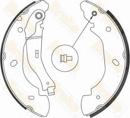 BRAKE ENGINEERING SH2583 Комплект тормозных колодок