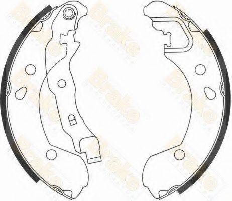 BRAKE ENGINEERING SH2594 Комплект тормозных колодок