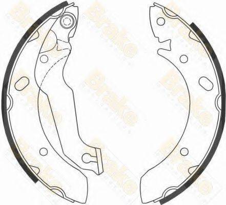 BRAKE ENGINEERING SH2603 Комплект тормозных колодок