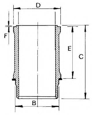 GOETZE ENGINE 1411280000 Гильза цилиндра