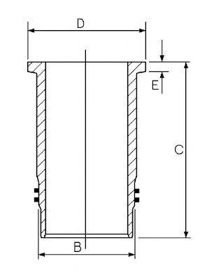 GOETZE ENGINE 1445104000 Гильза цилиндра