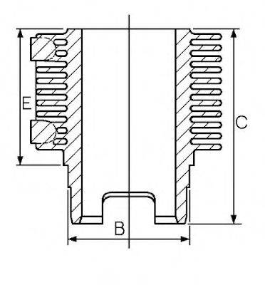 GOETZE ENGINE 21207602DLSTD Гильза цилиндра