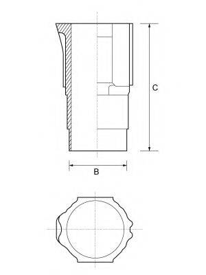 GOETZE ENGINE 1400032000 Гильза цилиндра