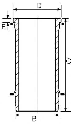 GOETZE ENGINE 1560889000 Гильза цилиндра