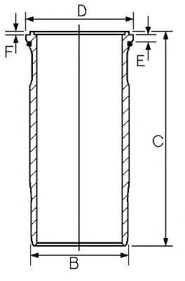 GOETZE ENGINE 1545891000 Гильза цилиндра