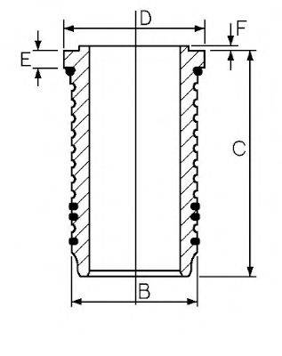 GOETZE ENGINE 1467642000 Гильза цилиндра