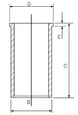 GOETZE ENGINE 1402548000 Гильза цилиндра