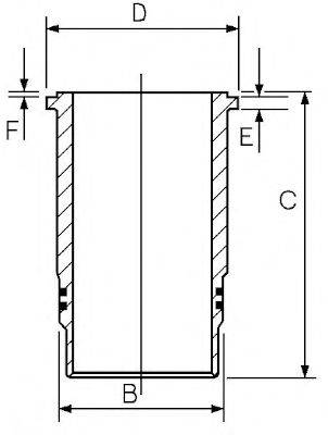 GOETZE ENGINE 1440051000 Гильза цилиндра