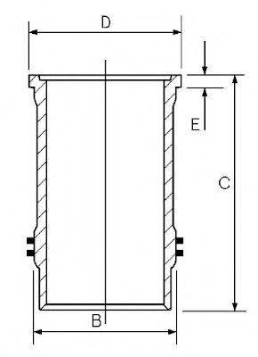 GOETZE ENGINE 1560002000 Гильза цилиндра