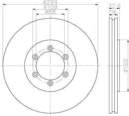 TEXTAR 92162600 Тормозной диск