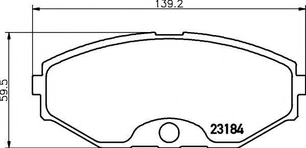 TEXTAR 2318402 Комплект тормозных колодок, дисковый тормоз