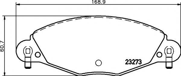 TEXTAR 2327301 Комплект тормозных колодок, дисковый тормоз