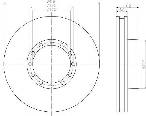 TEXTAR 93085200 Тормозной диск