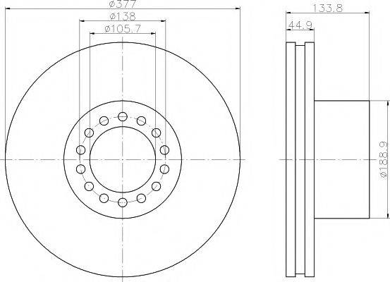 TEXTAR 93101400 Тормозной диск