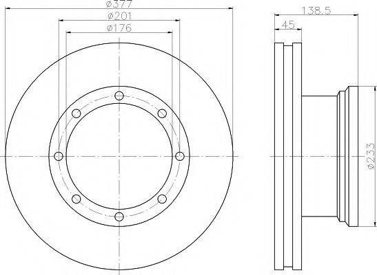 TEXTAR 93101500 Тормозной диск