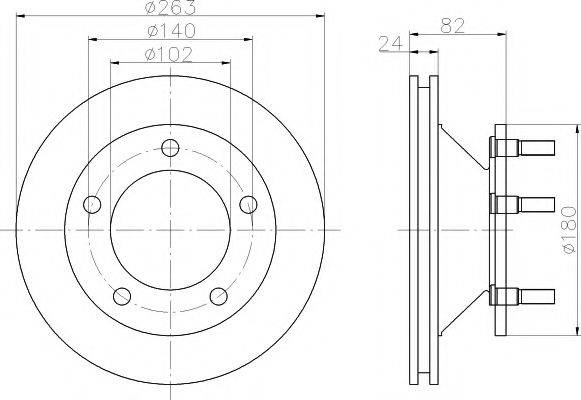 TEXTAR 92087300 Тормозной диск