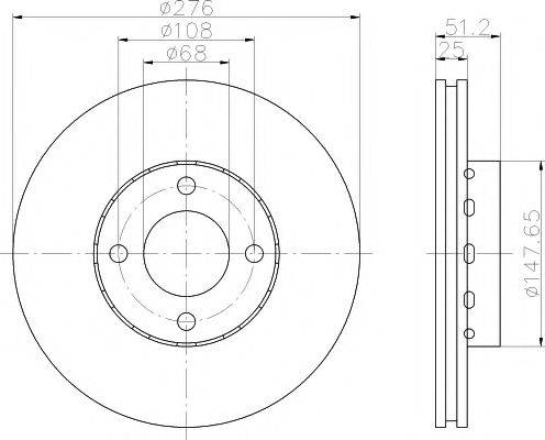 TEXTAR 92067200 Тормозной диск