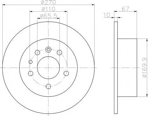 TEXTAR 92038200 Тормозной диск