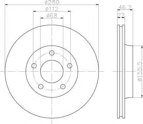 TEXTAR 92025800 Тормозной диск
