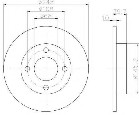 TEXTAR 92026300 Тормозной диск