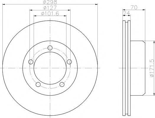 TEXTAR 92061300 Тормозной диск