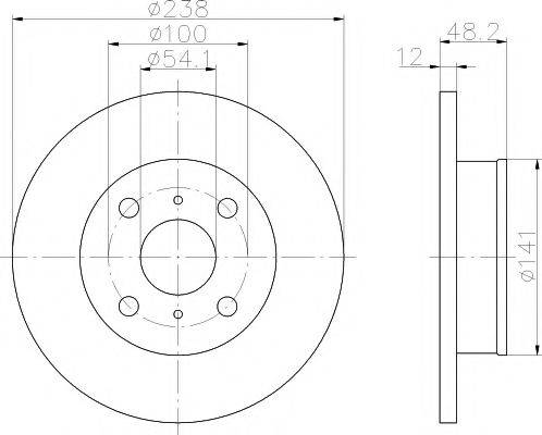 TEXTAR 92065500 Тормозной диск