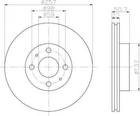 TEXTAR 92052100 Тормозной диск