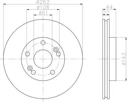 TEXTAR 92065000 Тормозной диск