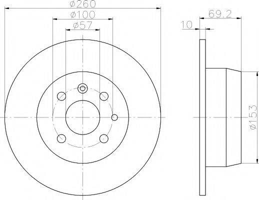 TEXTAR 92057000 Тормозной диск