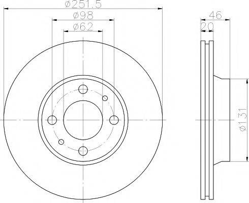 TEXTAR 92065600 Тормозной диск