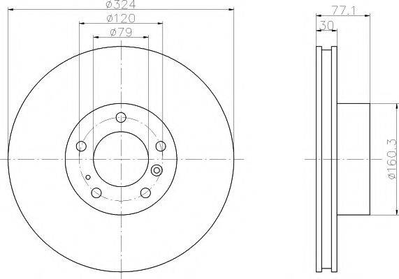 TEXTAR 92058300 Тормозной диск