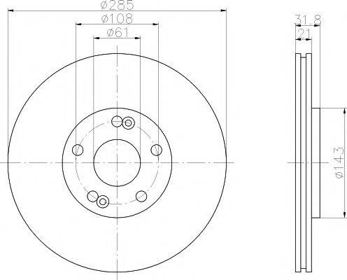 TEXTAR 92068600 Тормозной диск