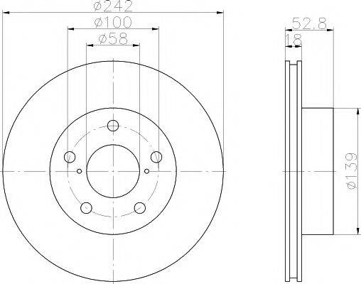 TEXTAR 92081800 Тормозной диск