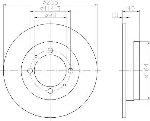 TEXTAR 92062900 Тормозной диск