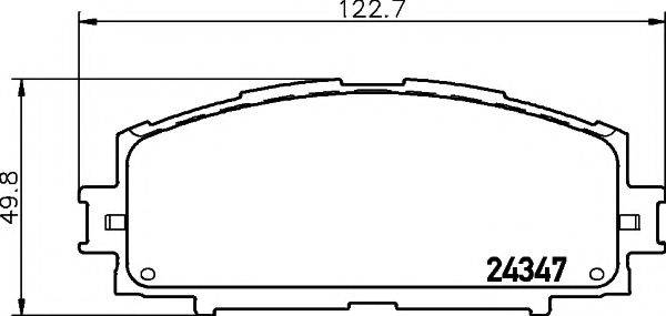 TEXTAR 2434701 Комплект тормозных колодок, дисковый тормоз