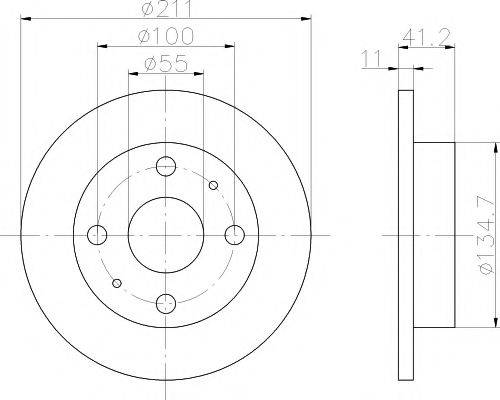 TEXTAR 92103700 Тормозной диск