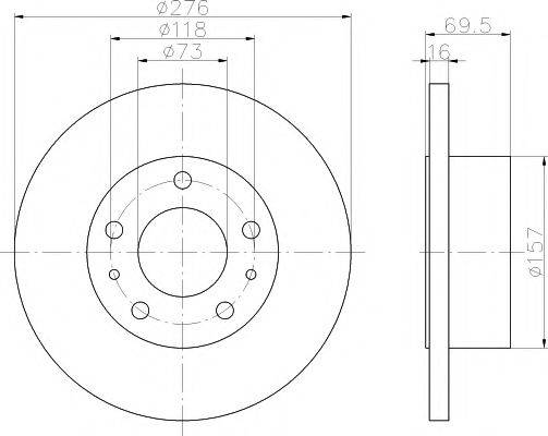 TEXTAR 93104800 Тормозной диск