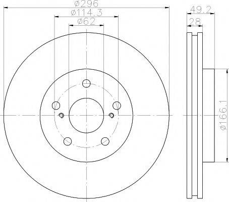 TEXTAR 92135800 Тормозной диск