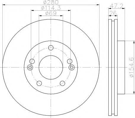 TEXTAR 92161600 Тормозной диск